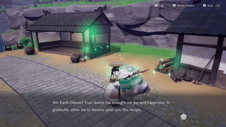 Dance of Bonds on the Frog Statue in Summer Village