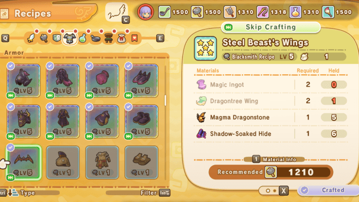 FANTASY LIFE i -  Recipe that Uses Dark Ingredients