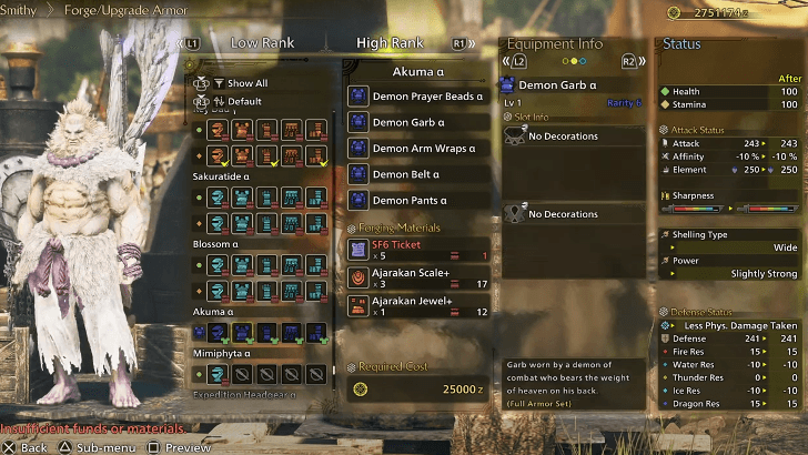 Akuma Full Armor Set