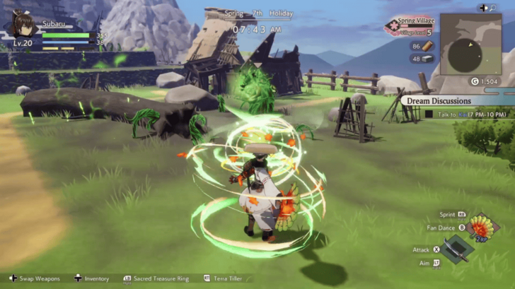 Clearing Poisonbloom with the Sacred Fan