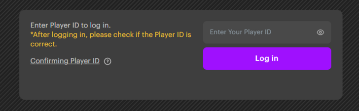 Web Store Enter Player ID