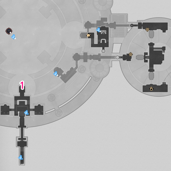 Star Rail - West Wind Compass Locations - Fortress of Dome Eye of Twilight F1