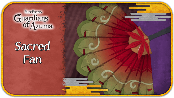 Rune Factory Guardians of Azuma - Sacred Fan
