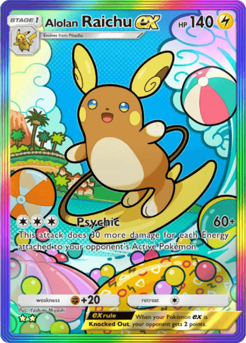 Pokemon TCG Pocket - A3 203 Alolan Raichu ex