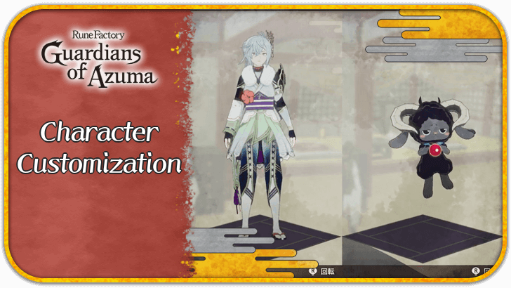 Rune Factory Guardians of Azuma - Character Customization