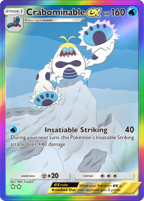 Pokemon TCG Pocket - A3 201 Crabominable ex