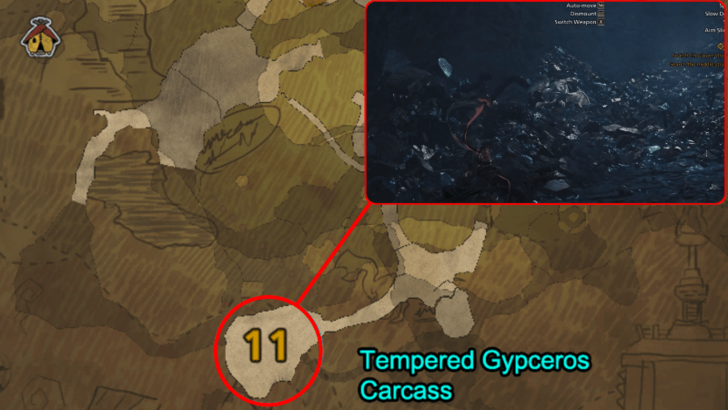 Middle Stratum Carcass Location