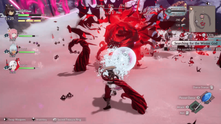 Using the Sacred Parasol to Purify Burnblooms