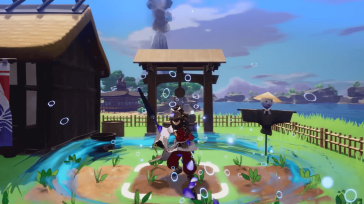 Watering Crops with the Sacred Parasol