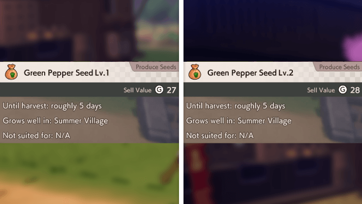 Seed Levels