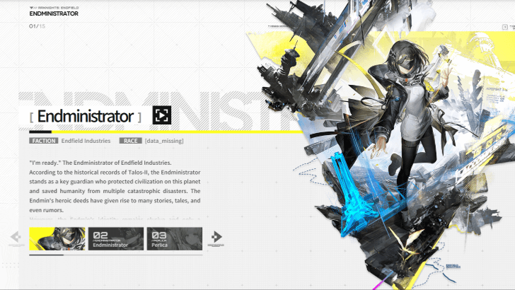 Endmin F Profile in Official Site