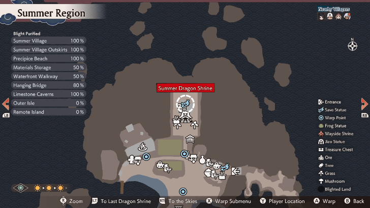 Save Statues and Warp Points