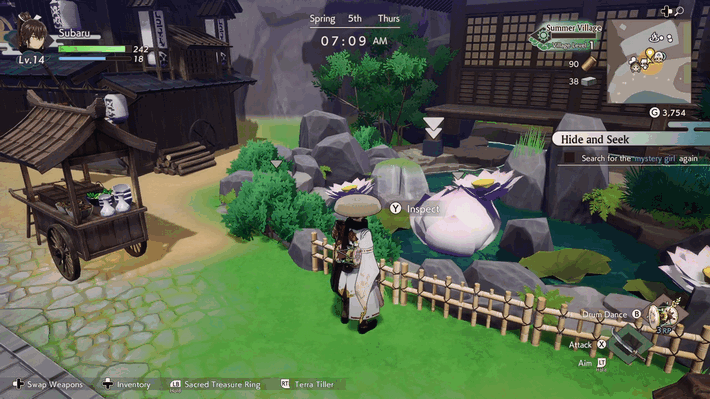 Rune Factory: Guardians of Azuma - Lotus Flower Hiding spot