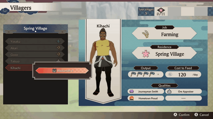 Rune Factory: Guardians of Azuma - Assign Kihachi