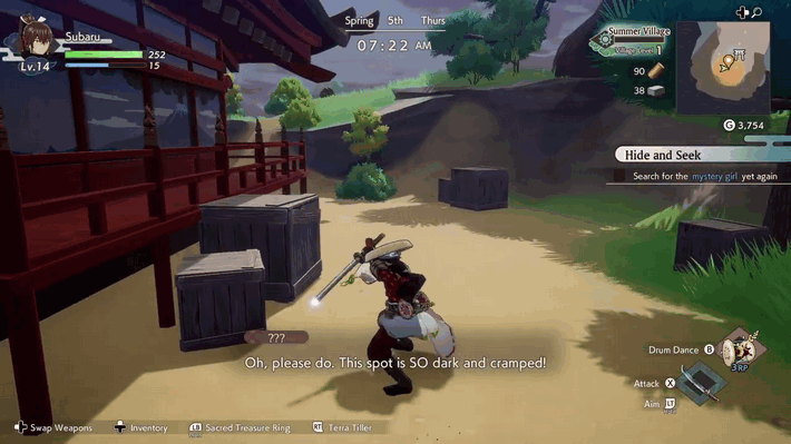 Rune Factory: Guardians of Azuma - Wooden Crate hiding spot