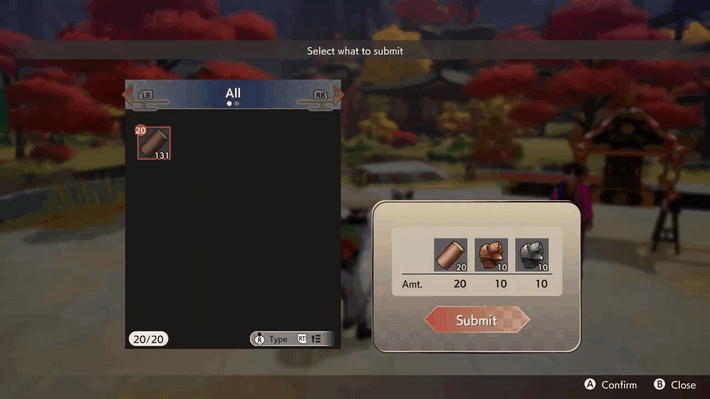 Rune Factory: Guardians of Azuma - Give Materials