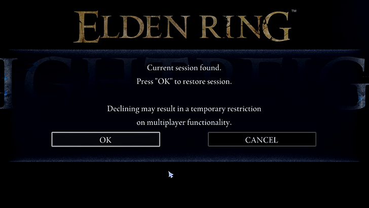 Current Session Found