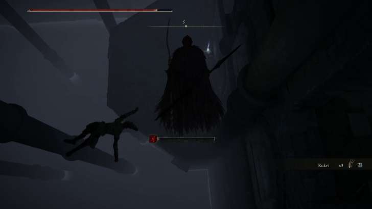 Jump down to the platform