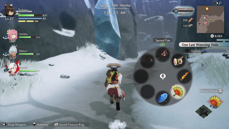 Use the Sacred Treasures