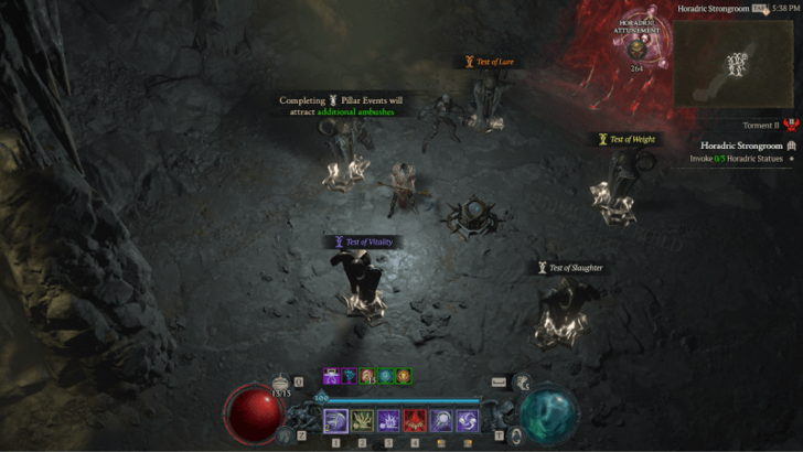 Diablo 4 Horadric Strongroom - Horadric Statues