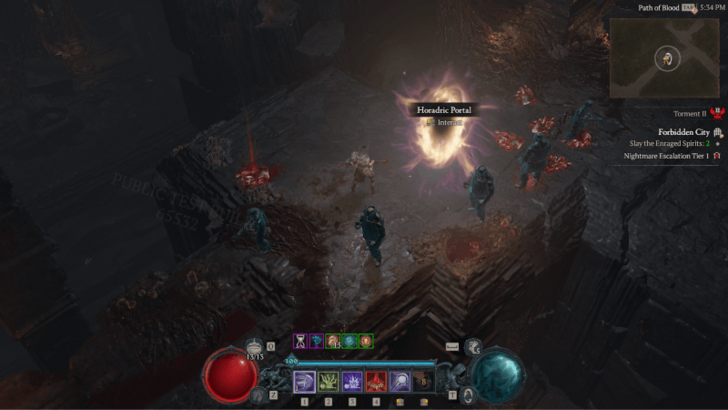 Diablo 4 Horadric Strongroom - Yellow Portal