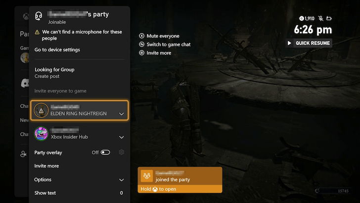 Elden Ring Nightreign Xbox Voice Call Step 5:mode:scale