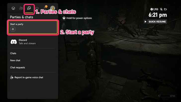 Elden Ring Nightreign Xbox Voice Call Step 1:mode:scale