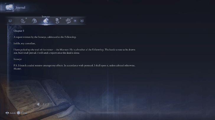 Ironeye Remembrance Journal Entry 5