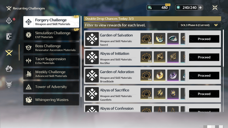 Wuthering Waves Boutiful Crescendo Challenges