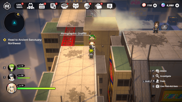 Ancient Sanctuary Northwest Graffiti West (Small) (Game8)