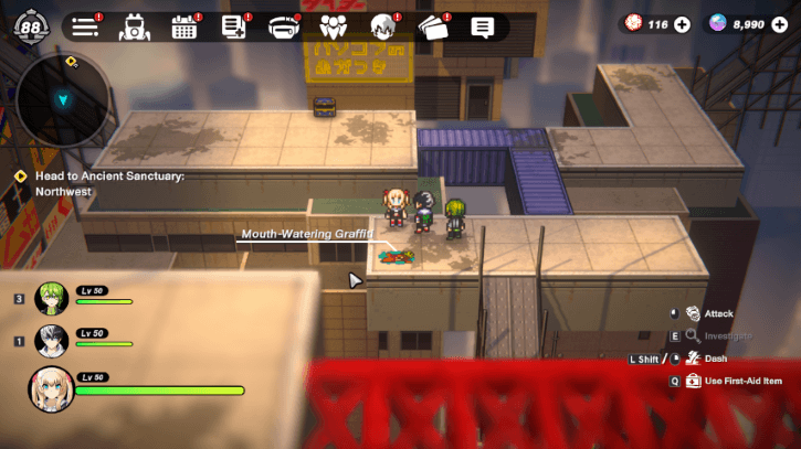 Ancient Sanctuary Northwest Graffiti North (Small) (Game8)