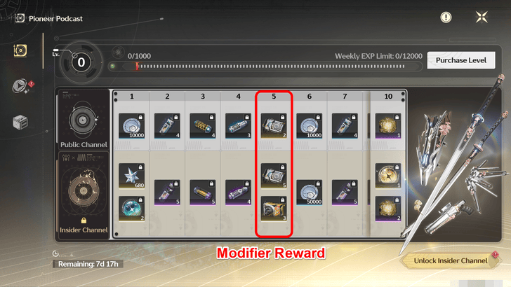 Wuthering Waves Modifier Rewarded on the Battlepass