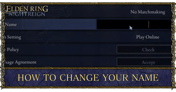 Elden Ring Nightreign - How to Change Name