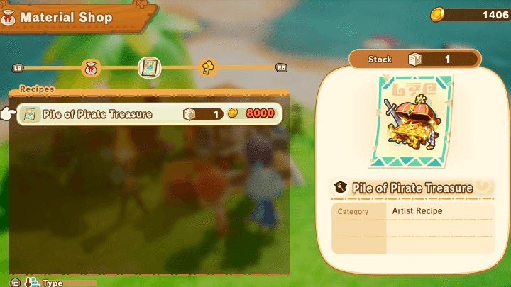 FANTASY LIFE i -  Pirate Treasure Recipe