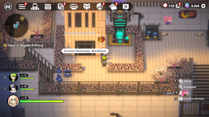 Magata Building Front Graffiti Left of Respite Unit