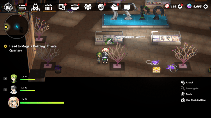 Museum Area Graffiti South Near Enemy Guarding a Chest