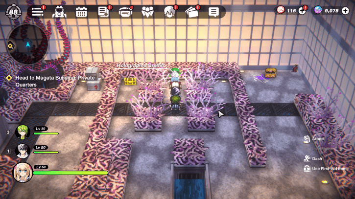 Massive Greenhouse Northeast Graffiti Near Enemy Guarding Luxurious Chest