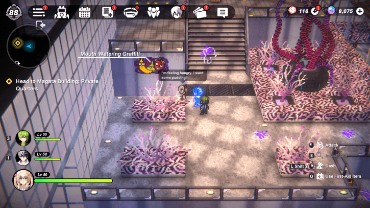 Massive Greenhouse West Graffiti Near Stairs of Northwestern Entrance to Greenhouse Plaza