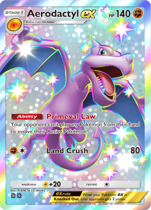 Pokemon TCG Pocket - A3a 101 Aerodactyl ex