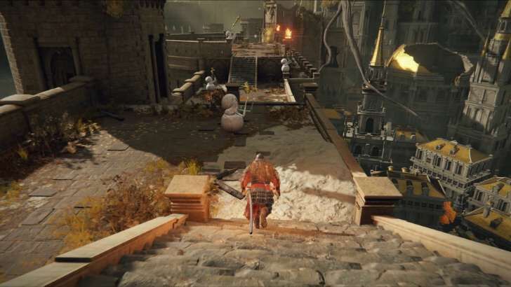 Exit onto the rampart