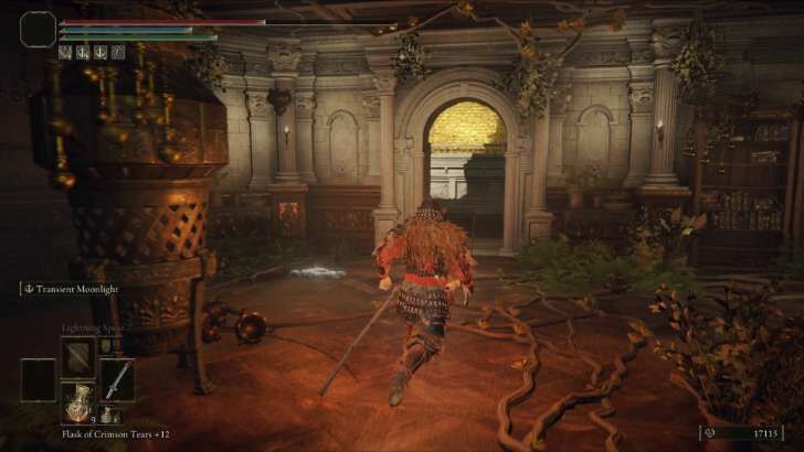 Drop down the building and onto the lift