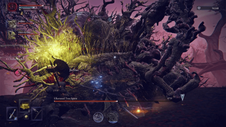 Elden Ring Nightreign Ulcerated Tree Spirit Side Attacks