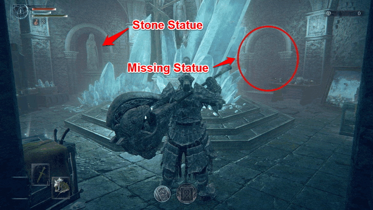 Missing Stone Statue