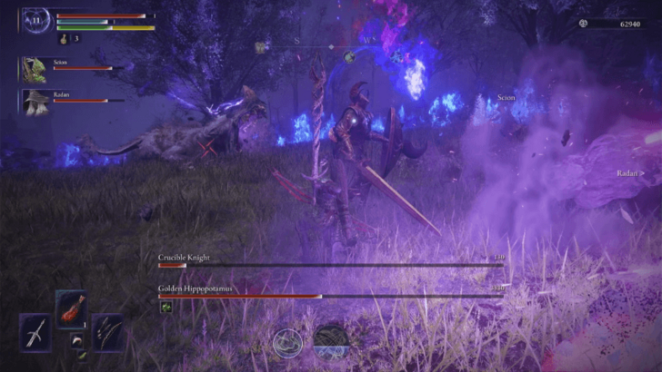 Elden Ring Nightreign Crucible Knight and Golden Hippopotamus Duo