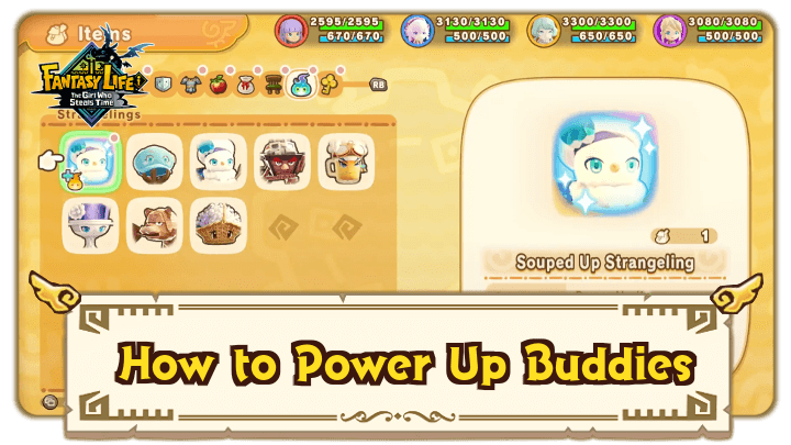 FANTASY LIFE i - How to Power Up Buddies
