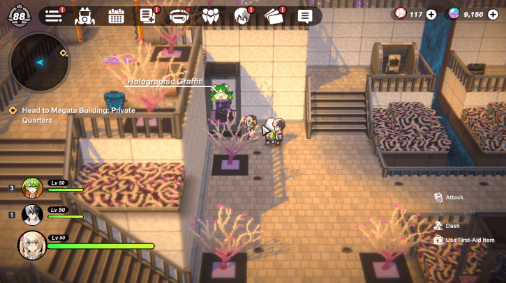 Magata Building Garden Graffiti Near Waterfall