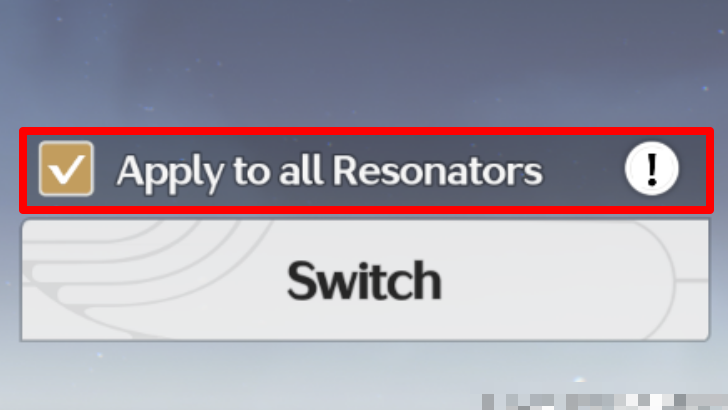 Wuthering Waves Apply Skin to All Resonators