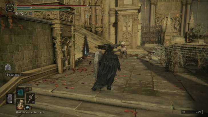 Climb the stairs north