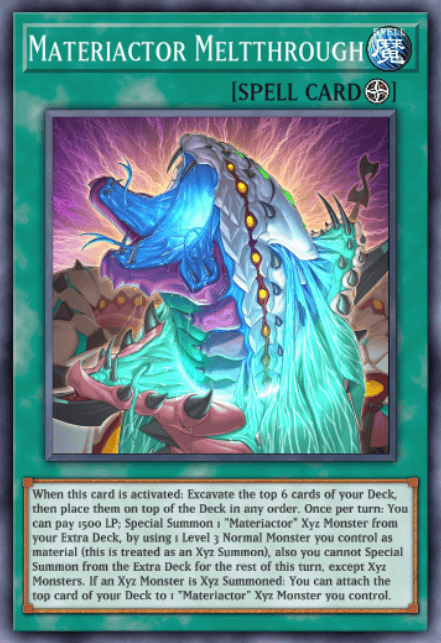Materiactor Meltthrough