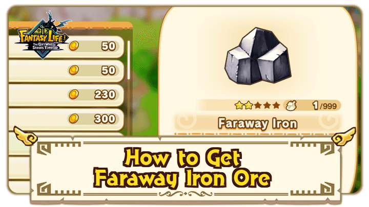 FANTASY LIFE i - How to Get Faraway Iron Ore